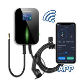 Autolader APP - 1 fase + 6 Meter Kabel -  Type 2 / GRATIS €10,- Cadeau bon bol.com ! - megaspullen.nl